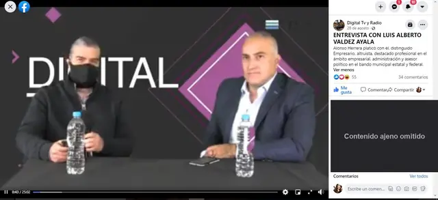 Captura de Digital TV y Radio: Entrevista con Luis Alberto Valdez Ayala