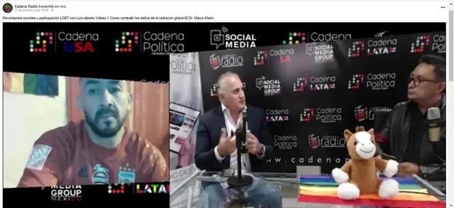 Captura de Cadena Radio: Movimientos sociales y participación LGBT con Luis Alberto Valdez
