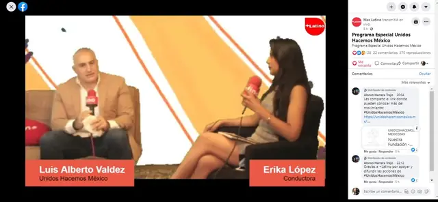 Captura de +Latino: Programa Especial Unidos Hacemos México