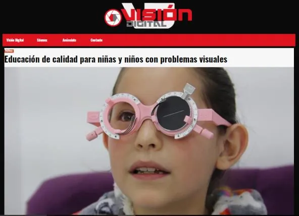 Captura de Visión Digital: Educación de calidad para niñas y niños con problemas visuales